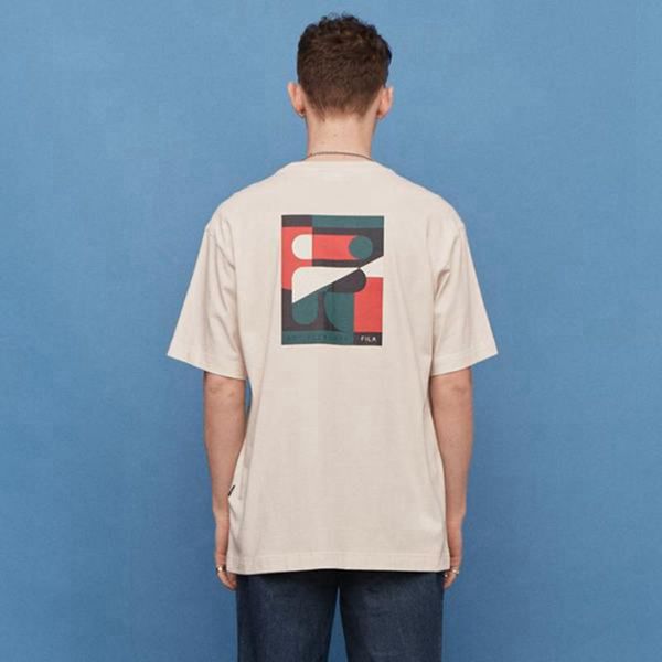 Fila Tričká Damske Béžové - Art Graphic Roulette S/S Vypredaj - Slovakia 07236-MVOJ